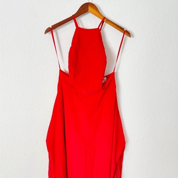 NEW Fame & Partners Halter Neck Fit & Flare Dress - Picture 3 of 10